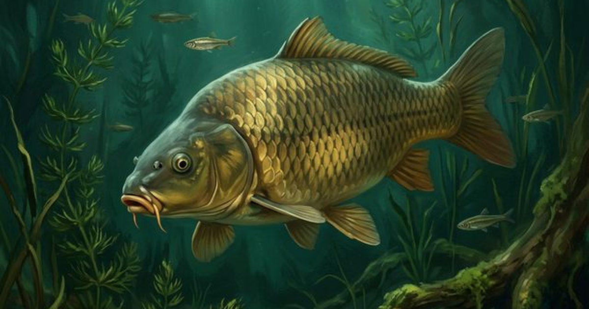 Šaran (Cyprinus carpio) u rijeci
